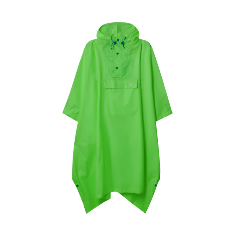 Unisex Packable Poncho | Neon Green