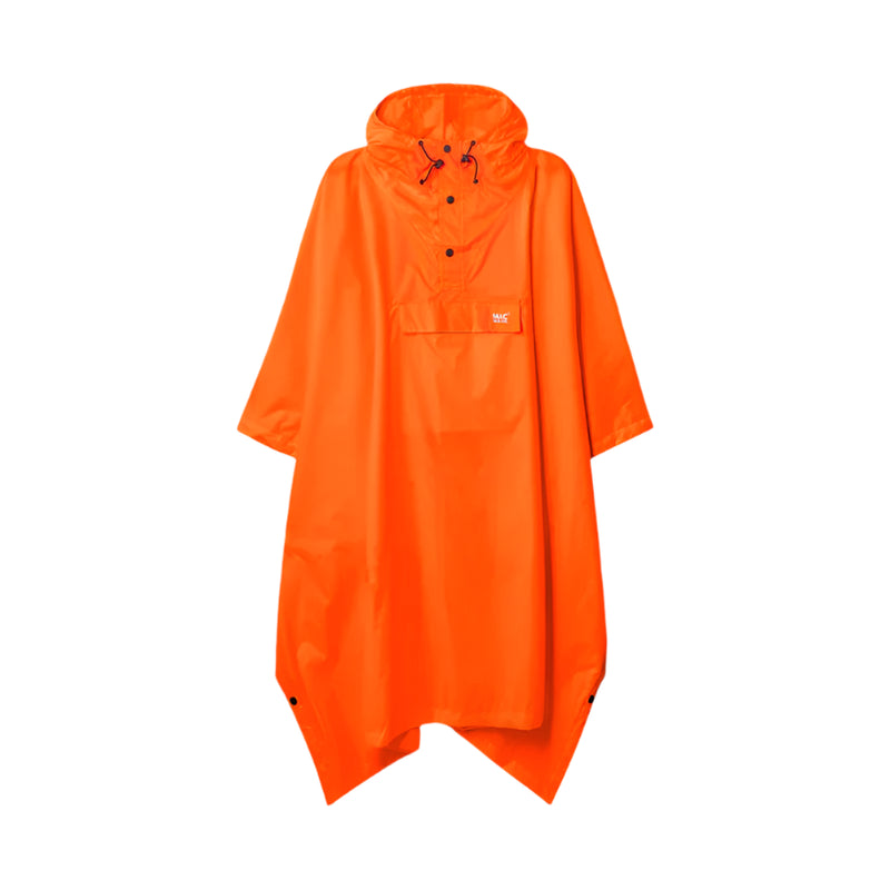 Unisex Packable Poncho | Neon Orange