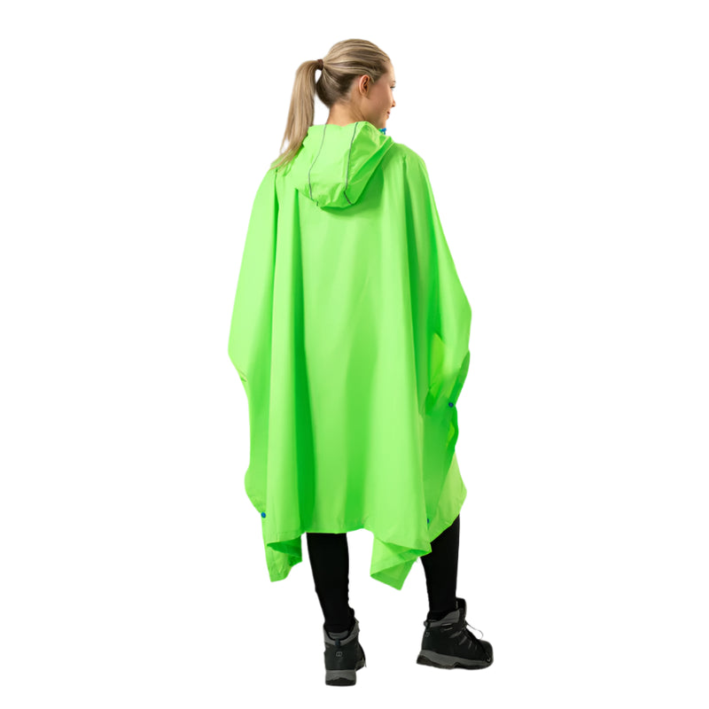 Unisex Packable Poncho | Neon Green