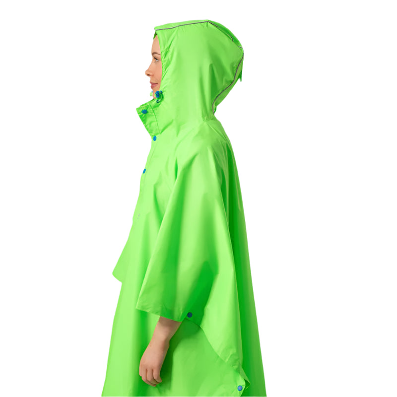 Unisex Packable Poncho | Neon Green