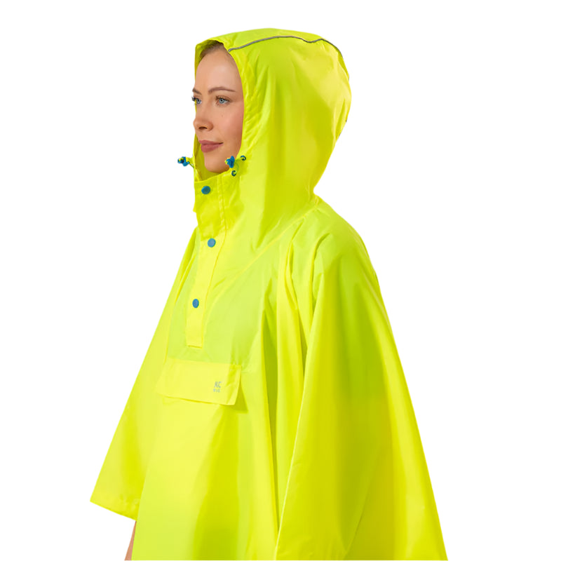 Unisex Packable Poncho | Neon Yellow