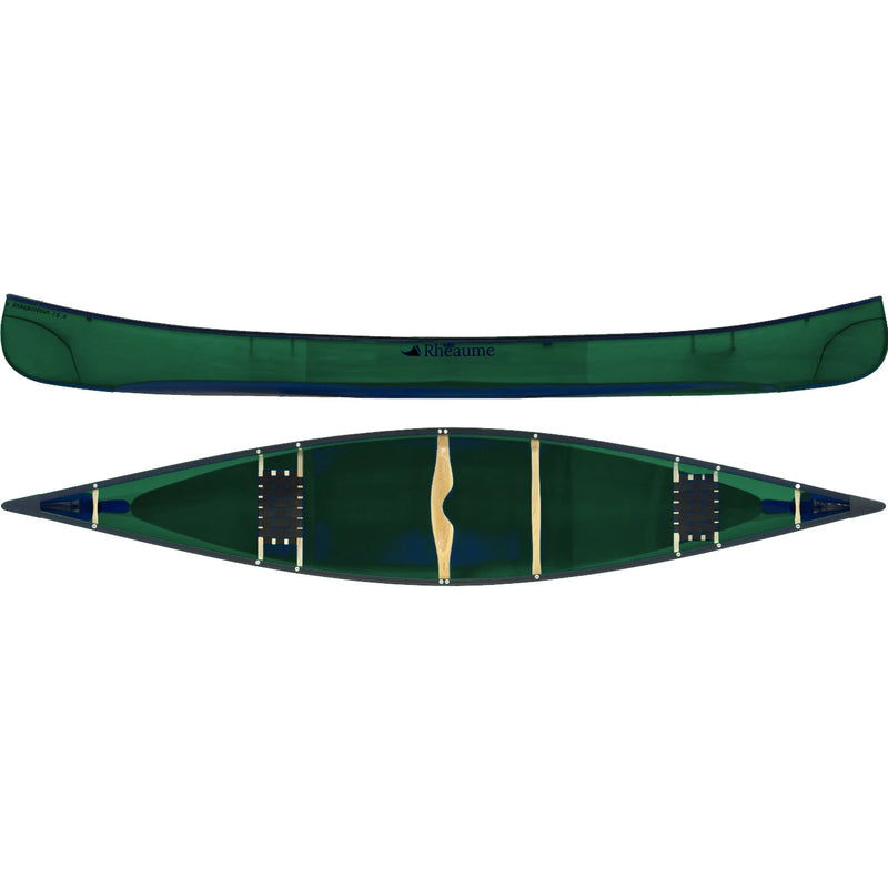 Rheaume Prospector 15' W/ Composite Gunwales and Skid Plates 38-40lbs | Green