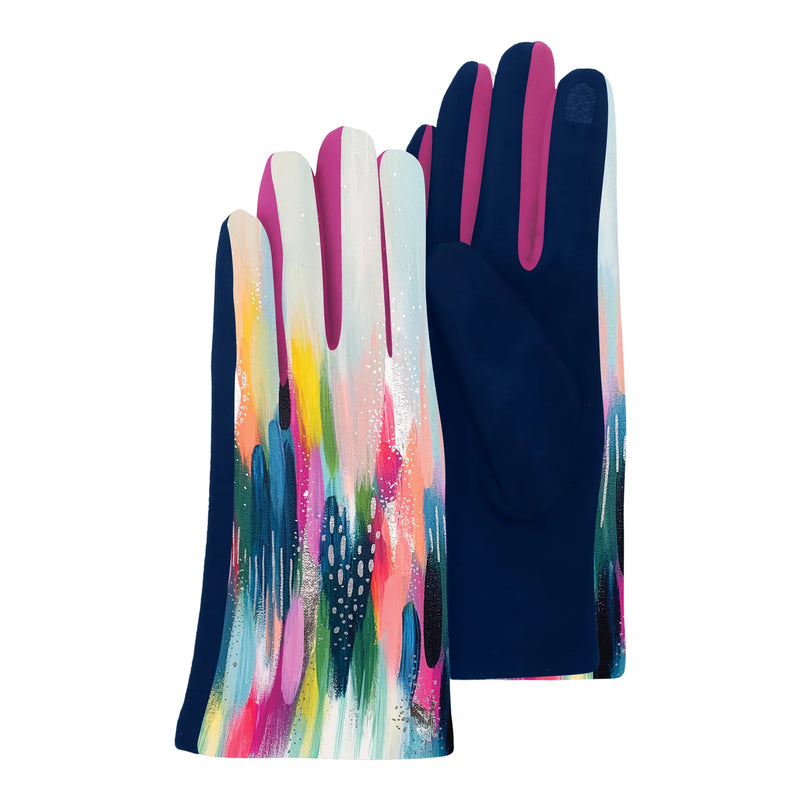 Women's Touch Screen Gloves | EttaVee Brush Strokes 103