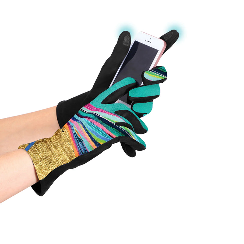Women's Touch Screen Gloves | EttaVee Rainbow 1