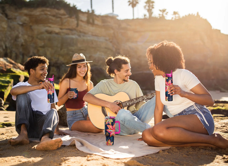 Water Bottle 24oz | EttaVee Bold Flowers
