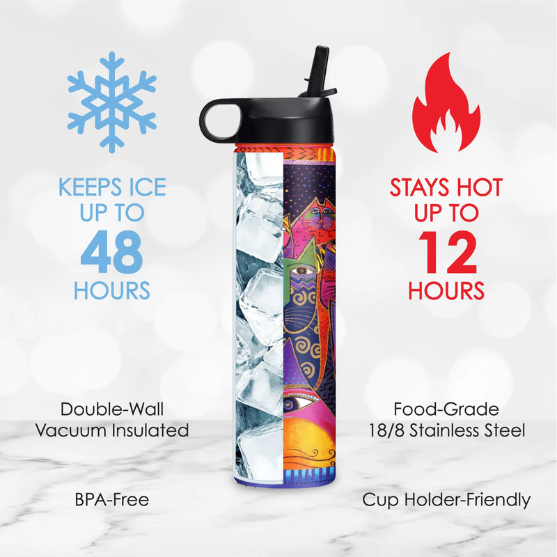 Water Bottle 24oz | Laurel Burch Fantasticats