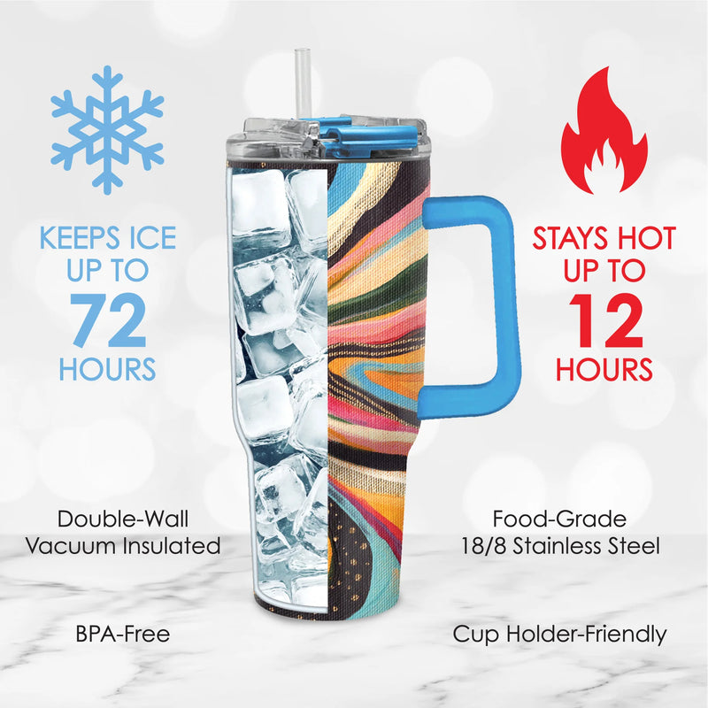 30oz Tumbler | EttaVee Abstract 1