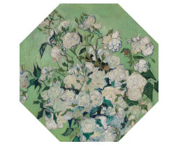 Travel Umbrella | van Gogh White Rose