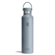 Gray Hydro Flask water bottle on a white background