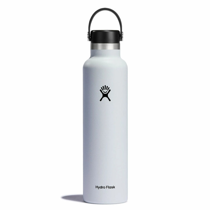 24 oz Standard Mouth Bottle with Flex Cap | White