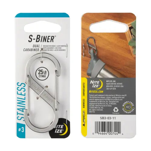 S-Biner® Stainless Steel Dual Carabiner #3 | Stainless