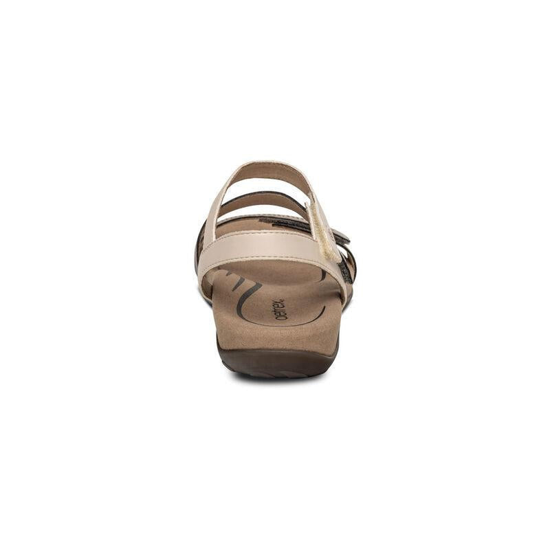 Aetrex Womens Gabby Adjustable Quarter Strap Sandals