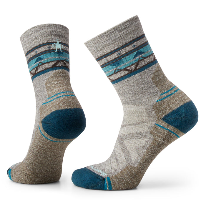 Smartwool Womens Hike Light Zig Zag Valley Mid Crew Socks