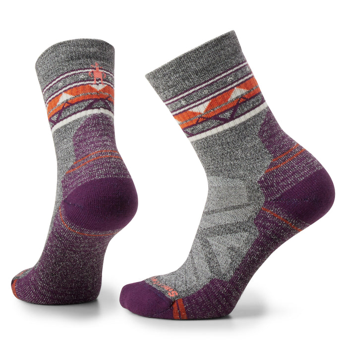 Smartwool Womens Hike Light Zig Zag Valley Mid Crew Socks