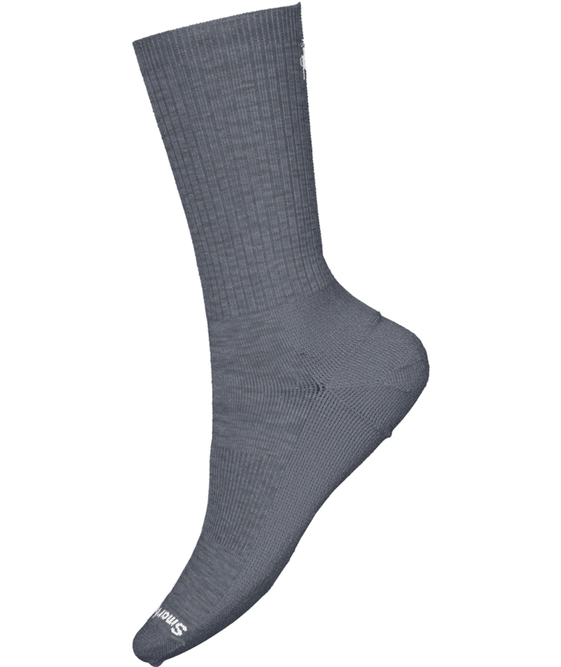 Solid Rib Crew | Medium Grey