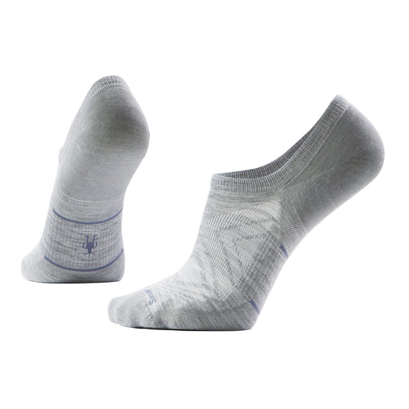 Pair of gray ankle socks on a white background
