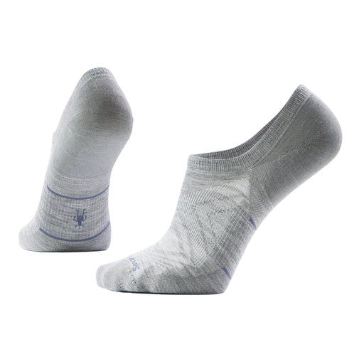 Pair of gray ankle socks on a white background