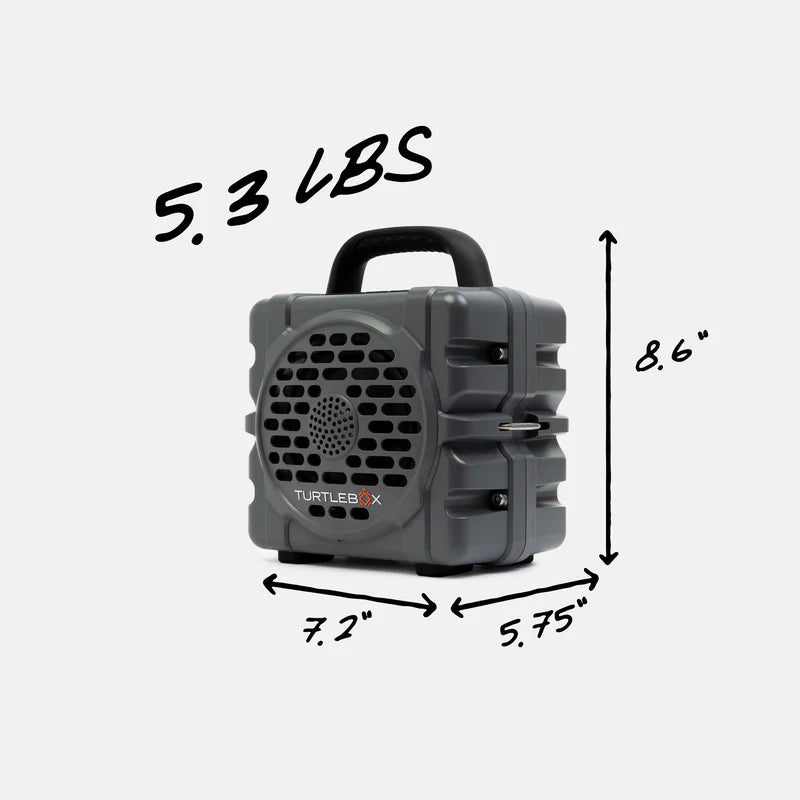 Turtlebox Cub Portable Speaker | Gray