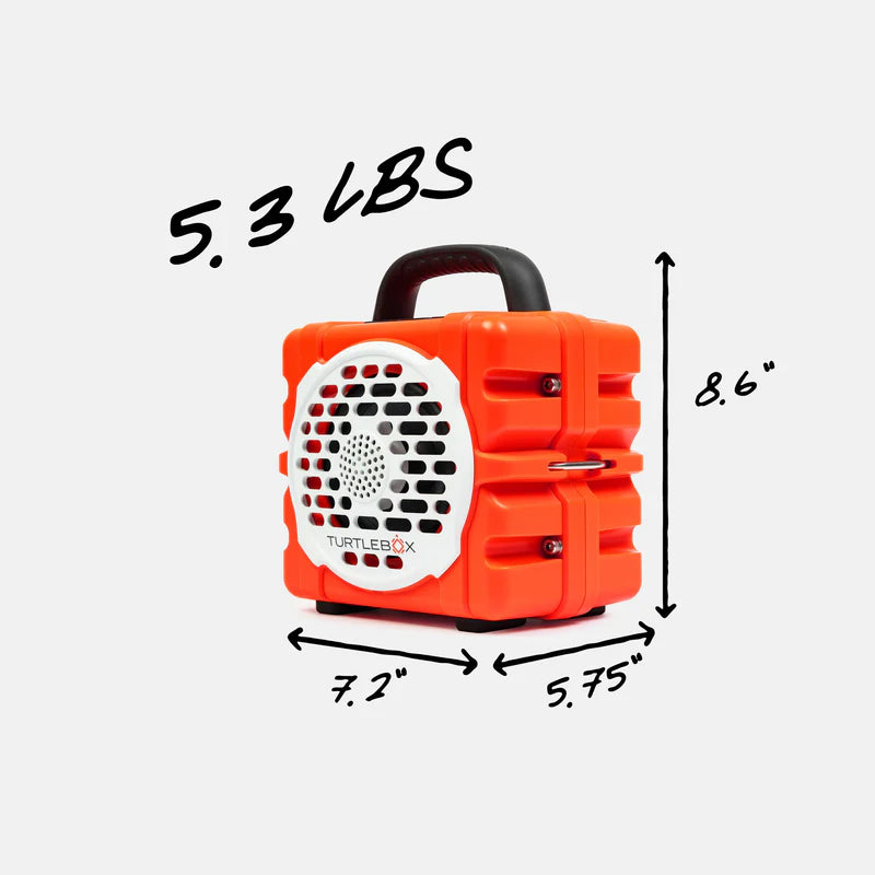 Turtlebox Cub Portable Speaker | Orange