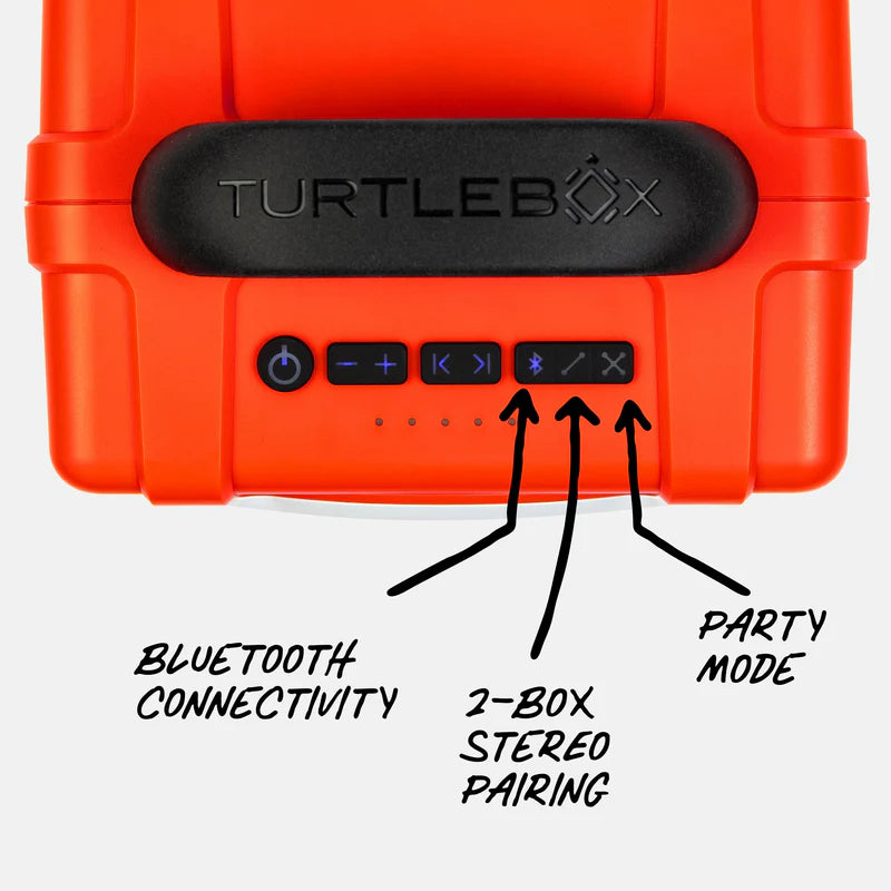 Turtlebox Cub Portable Speaker | Orange