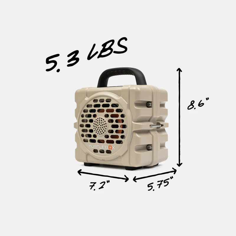 Turtlebox Cub Portable Speaker | Tan
