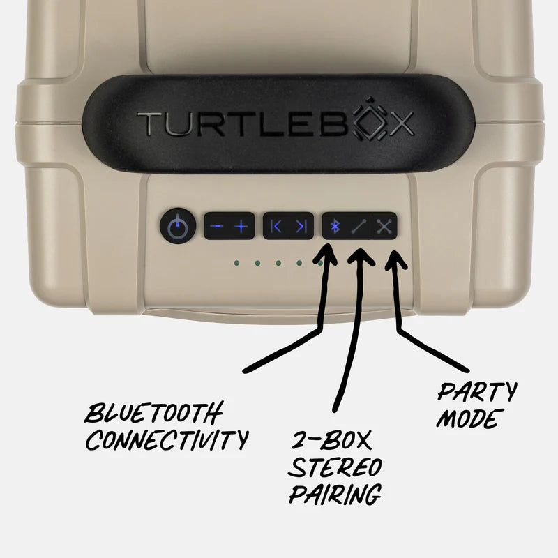 Turtlebox Cub Portable Speaker | Tan