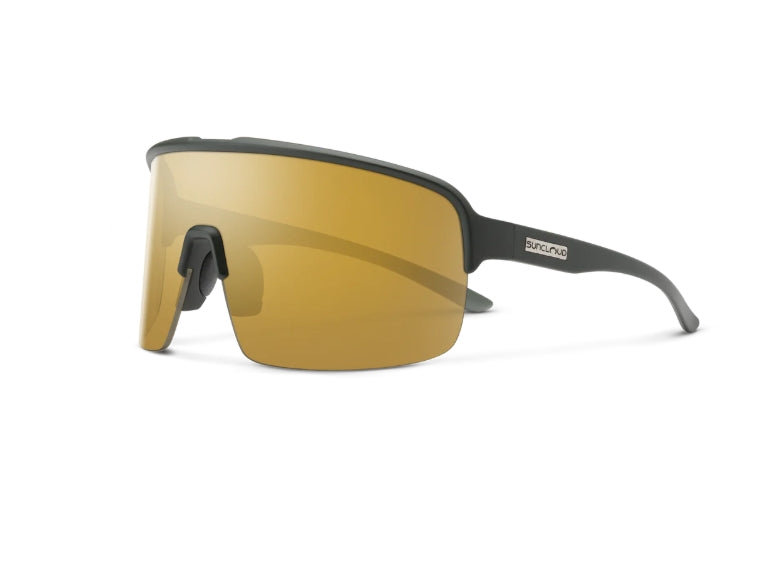 Amplify Sunglasses | Matte Olive with Polarized Sienna Lenses