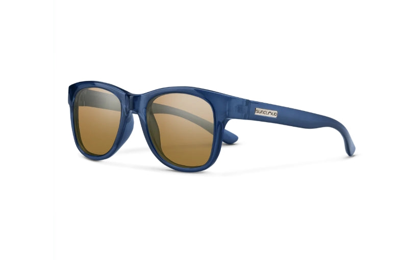 Leeway Sunglasses | Crystal Denim With Polarized Brown Lenses