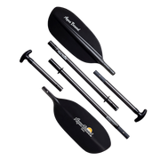 Disconnected black paddle with an Aqua Bound logo on a white background.