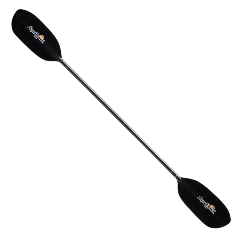 Black paddle with an Aqua Bound logo on a white background.