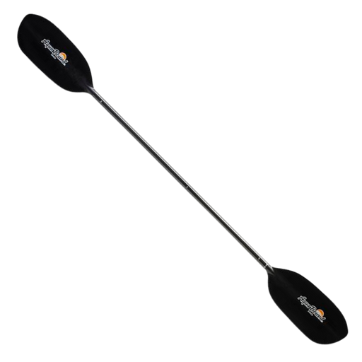 Black paddle with an Aqua Bound logo on a white background.