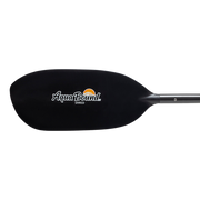 Black paddle with an Aqua Bound logo on a white background.