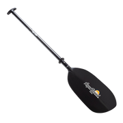 Black paddle with an Aqua Bound logo on a white background.