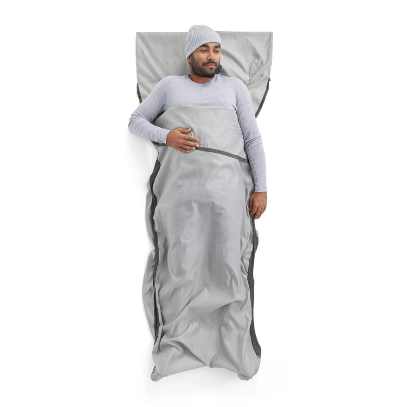 Silk Blend Sleeping Bag Liner | Grey