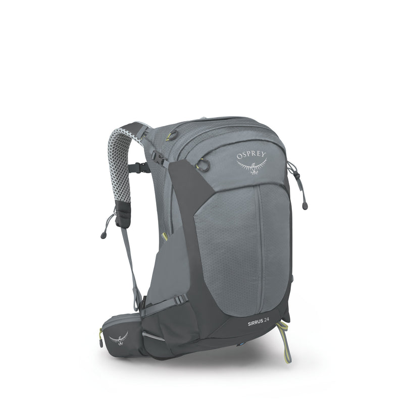 Gray Osprey backpack on a white background