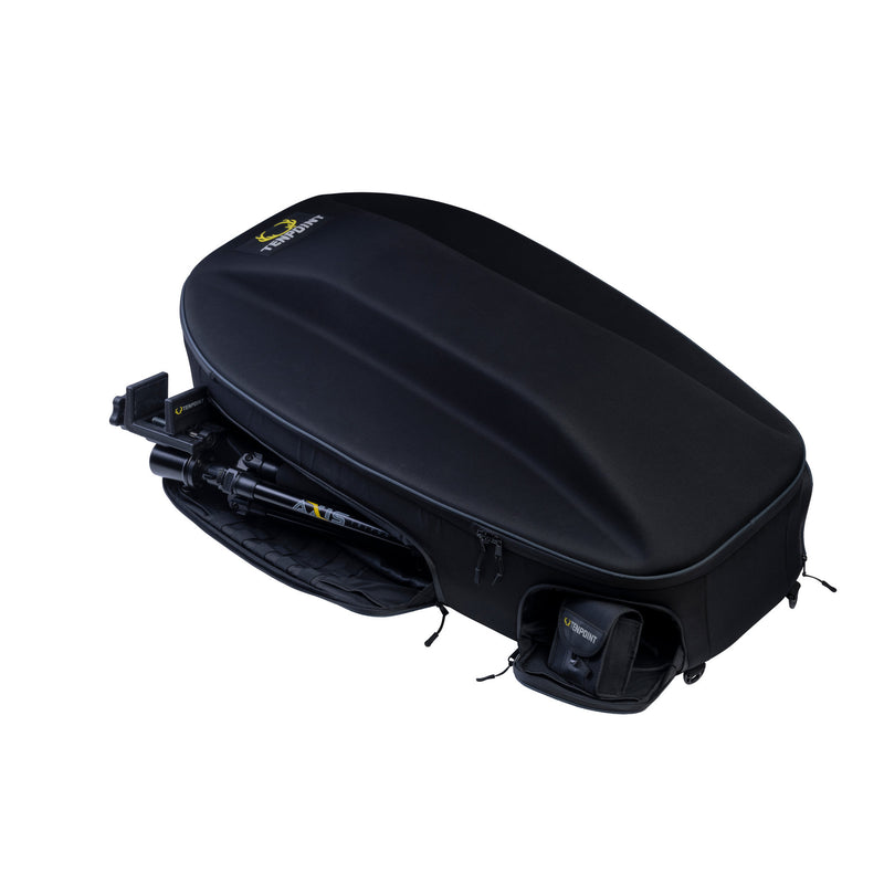 A black TenPoint crossbow bag  photographed on a clean white background.