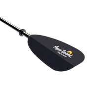 Black paddle with Aqua Bound logo on a white background