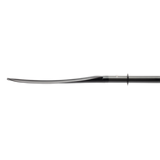 Black drill bit on a white background