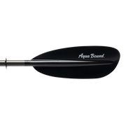 Black paddle with 'Aqua Bound' branding on a white background