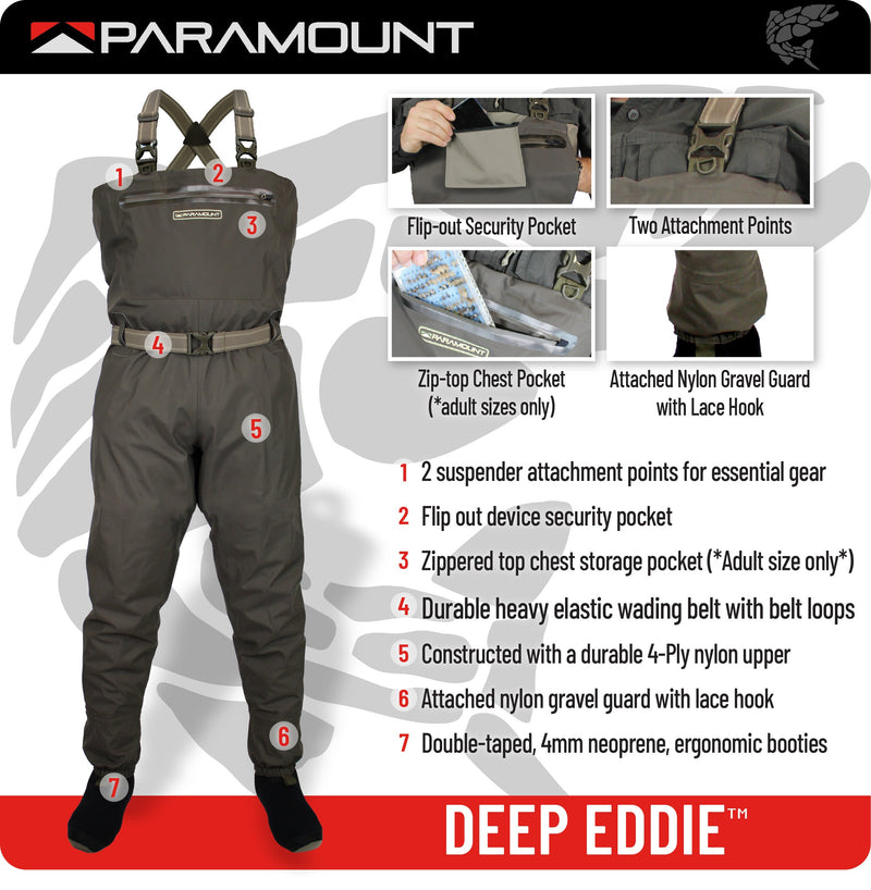STONEFLY YOUTH Fishing Breathable Chest Waders for Kids (store)