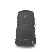 An Osprey Stratos 36 backpack in dark gray, shown from the front against a plain white background.