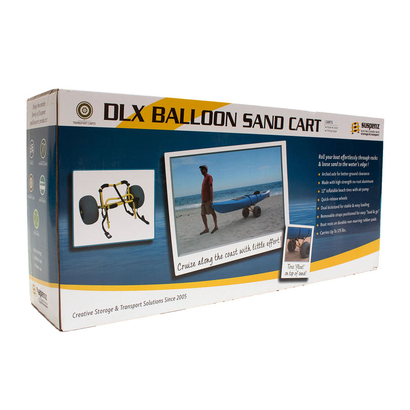 Suspenz DLX Beach Cart with Balloon Wheels, Flat Platform