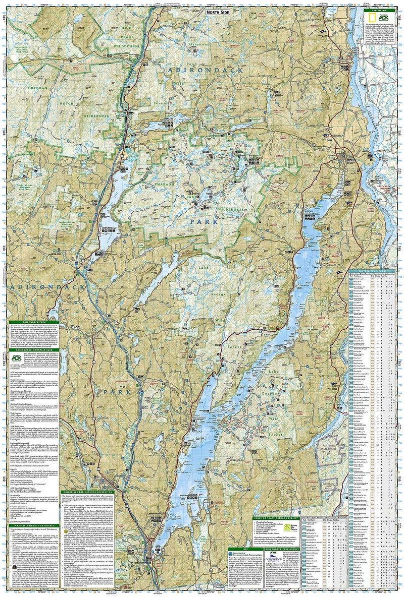 National Geographic Map | Lake George/Great Sagandaga