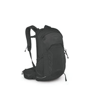 Black Osprey backpack on a white background