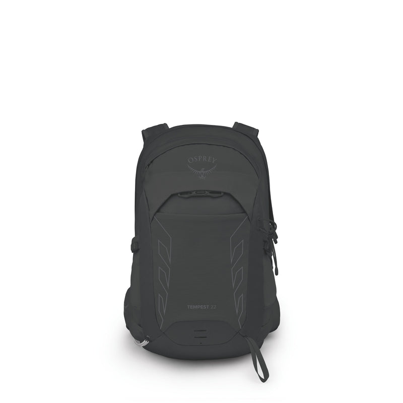 Black Osprey backpack on a white background