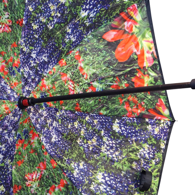 Topsy Turvy Umbrella | Blue Bonnet Wild Flowers