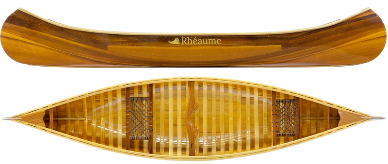 Rheaume's Trapper Cedar Canoe, Red/White Two Tone