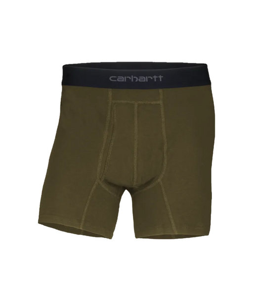 A pair of green boxers on a white background