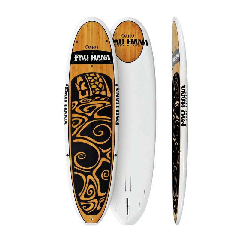Oahu 10' Paddle Board | Wood/White