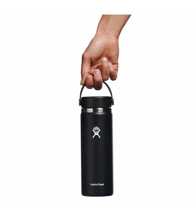 20oz Wide Mouth Bottle with Flex Cap | Black